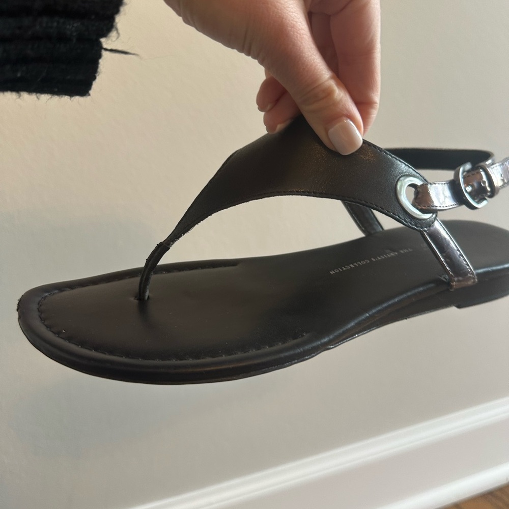 Franco Sarto Black Leather Sandals